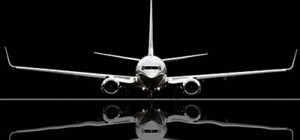 Black and White Picture of an Airplane