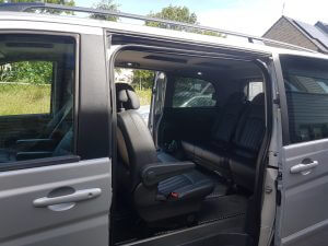A picture showing the inside of a Mercedes Viano