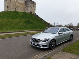 Beautiful Mercedes s class parked in York